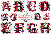 Spring Fuchsia Flower Alphabet Clipa, an Illustration by RobertsArt (Thumbnail 1 of 7)