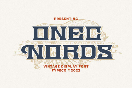Onec Nords - Vintage Display Font, a Font by Fype Co.
