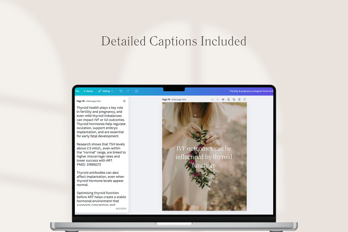 Fertility Social Media Templates, a Templates & Theme by Naturopath Hub (Photo 5 of 10)