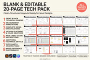 Boxy T-Shirt Tech Pack Template, a Graphic by S.i. Graphics (Thumbnail 2 of 4)