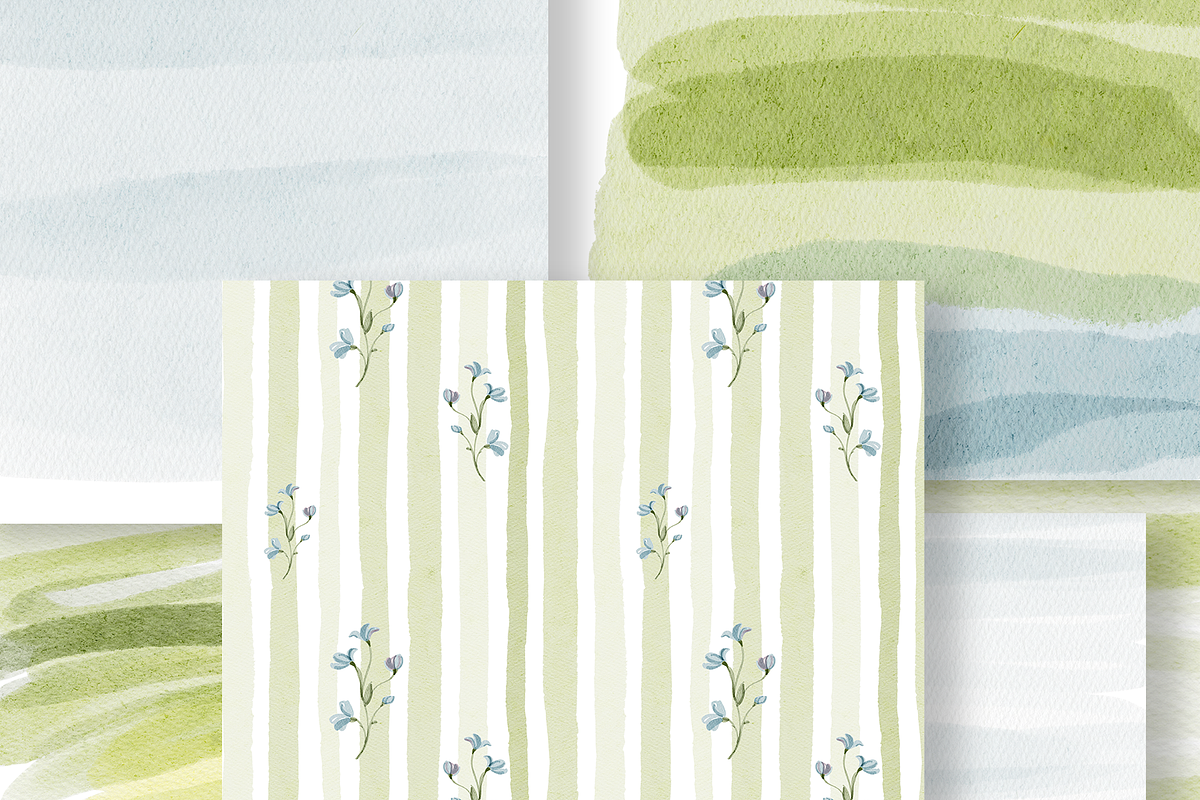 Wildflower Garden Watercolor Set, a Decorative Illustration by Karma (Photo 7 of 15)