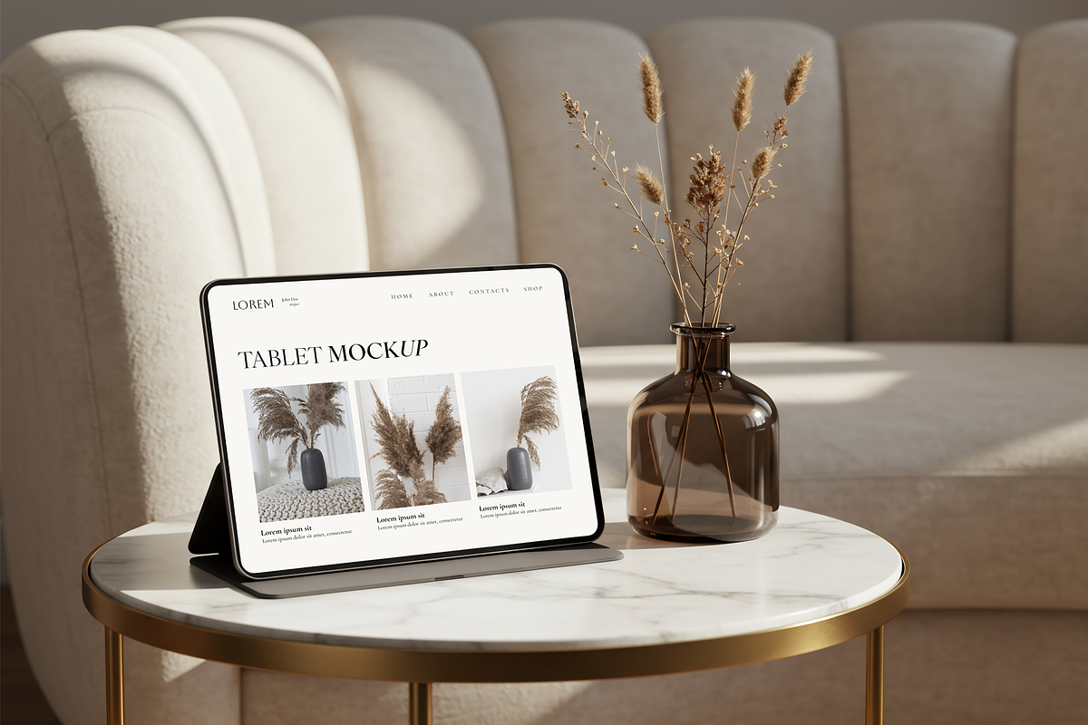 Elegant iPad Tablet Mockup PSD, an iPad Mockup by Julia Anderi - Studio (Photo 1 of 2)