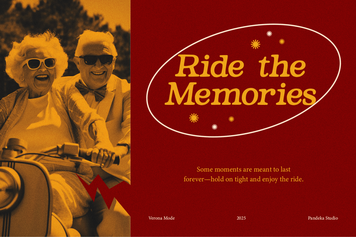 Veronia Mode - Retro Slab Serif, a Slab Serif Font by Pandeka Studio (Photo 6 of 9)