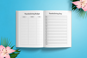 Editable Thanksgiving Planner KDP