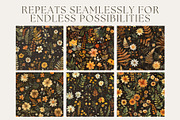 8 Autumn Woodland Ferns Patterns, a Pattern Graphic by Inknfolly (Thumbnail 3 of 6)