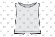 Open Back Tank Fashion Flat, a Shirt Mockup by haydenwentworth (Thumbnail 2 of 3)