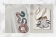 Hand-Drawn America's 250th Images, a Seasonal Illustration by H&C Drawings & Designs (Thumbnail 9 of 15)