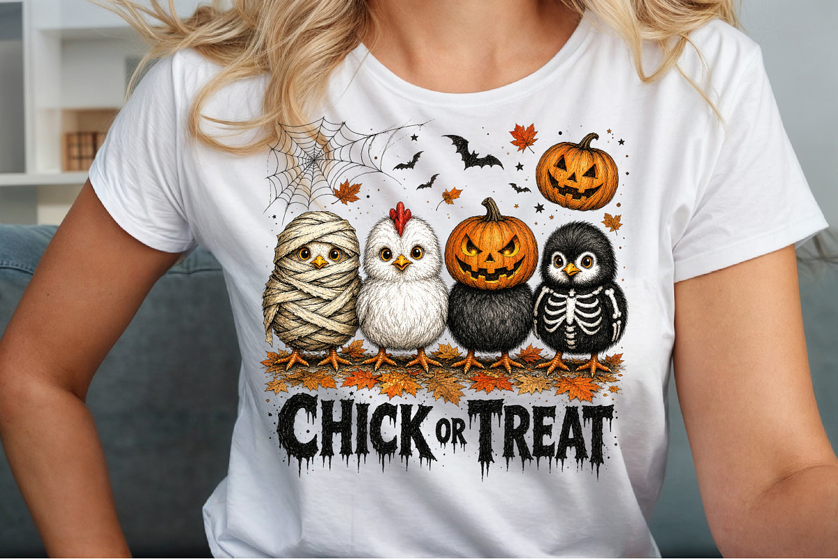 Funny Halloween Png Spooky Chicken, a Work Illustration by Sublimation Artist (Photo 5 of 9)