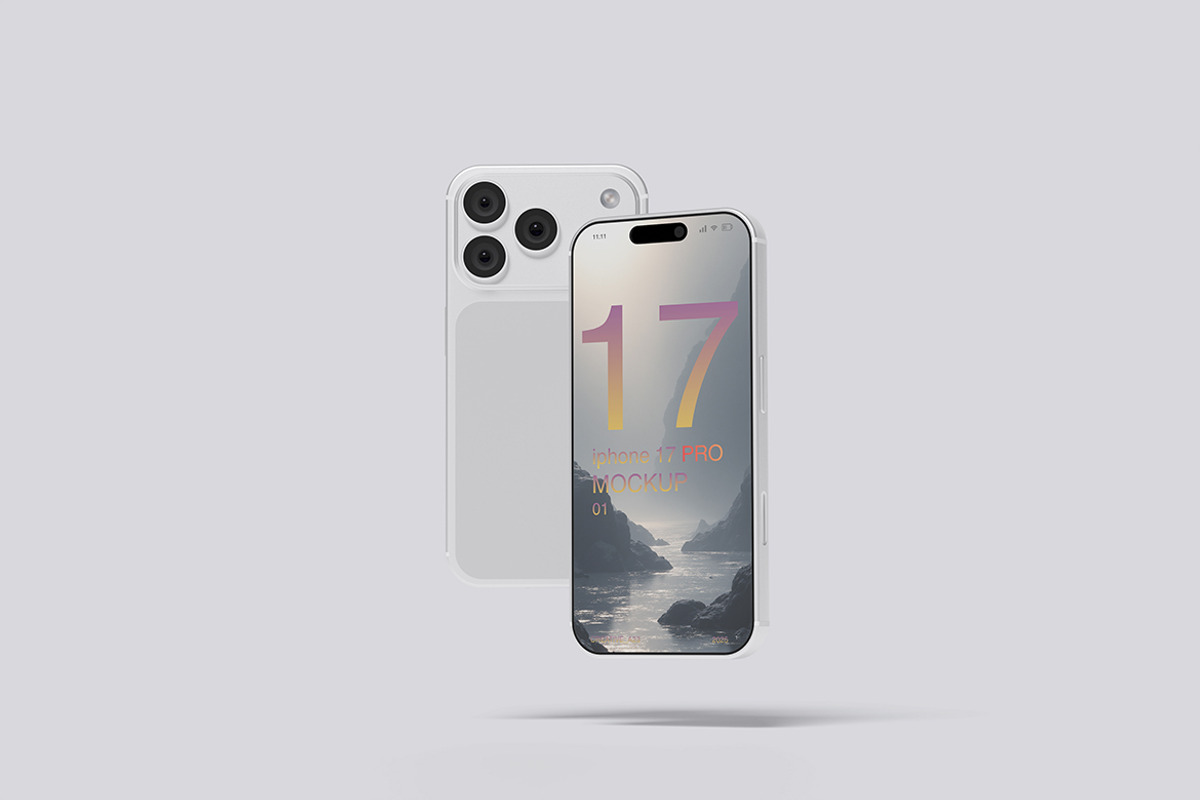 iPhone 17 Pro Max Mockup, an iPhone Mockup by Creative_A23 (Photo 4 of 4)