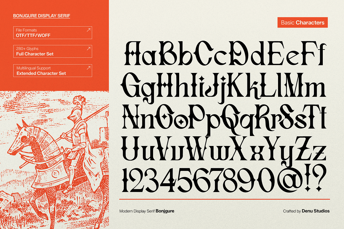 Bonjgure | Modern Display Serif, a Serif Font by Denustudios (Photo 9 of 11)