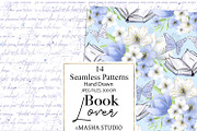 Book Lover Seamless Paper Pack, a Pattern Graphic by Masha  Studio (Thumbnail 5 of 9)