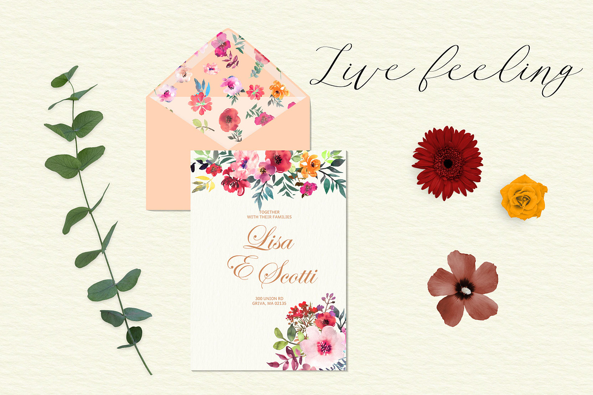 Watercolor floral collection, an Illustration by Julycolor (Photo 7 of 7)