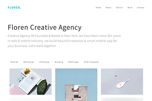 Floren - Onepage Portfolio Template