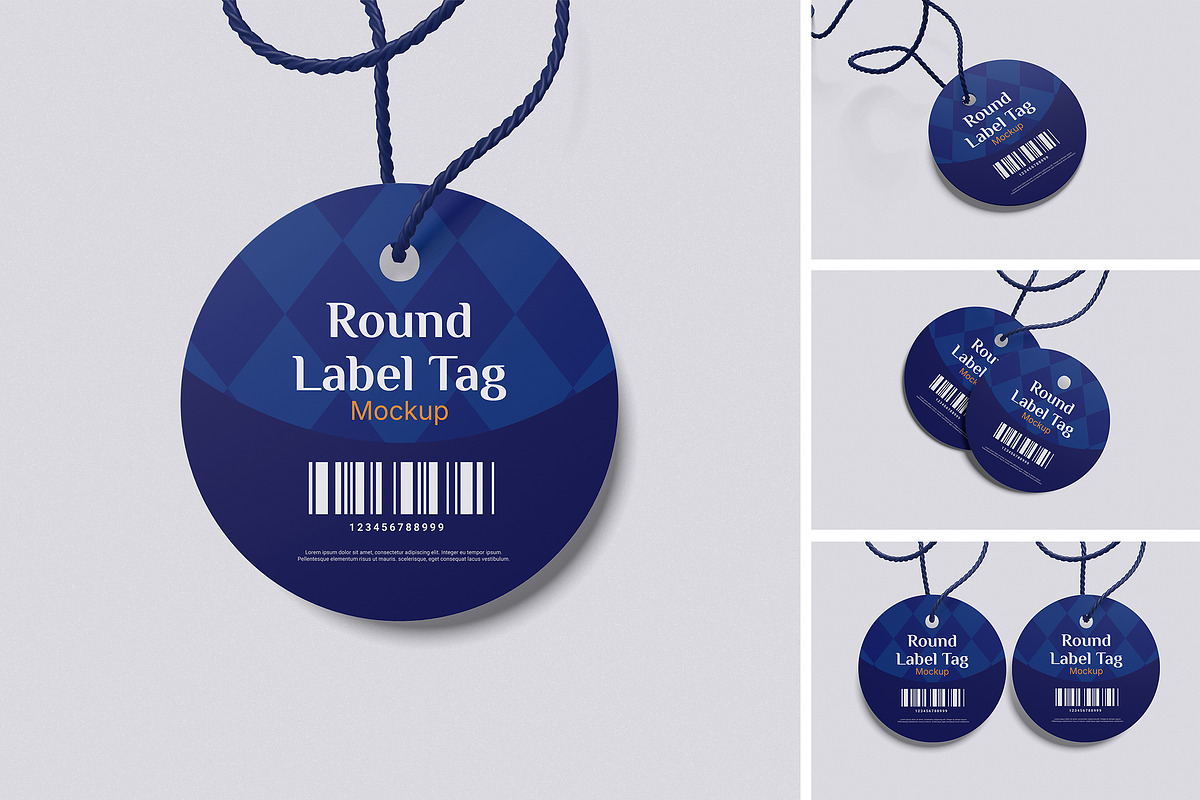 Round Label Tag Mockup, a Product Mockup by swsi-studio (Photo 1 of 5)