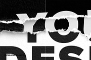 Ripped Paper Collage Poster, a Product Mockup by Custom Scene (Thumbnail 9 of 10)