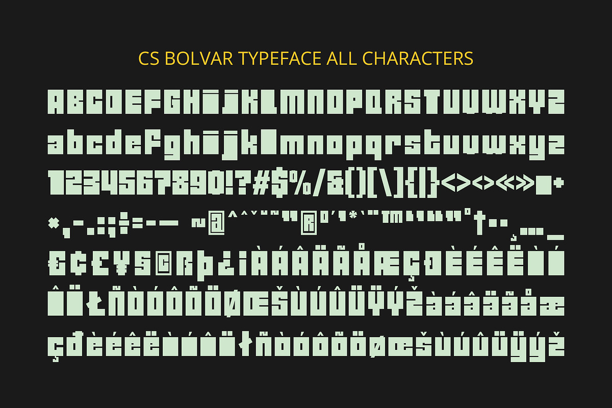 CS Bolvar – Bold Font, a Sans Serif Font by Craft Supply Co. (Photo 8 of 8)