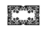 Nature Frame Art Silhouette Clipart, a Graphic by hafijul (Thumbnail 7 of 13)