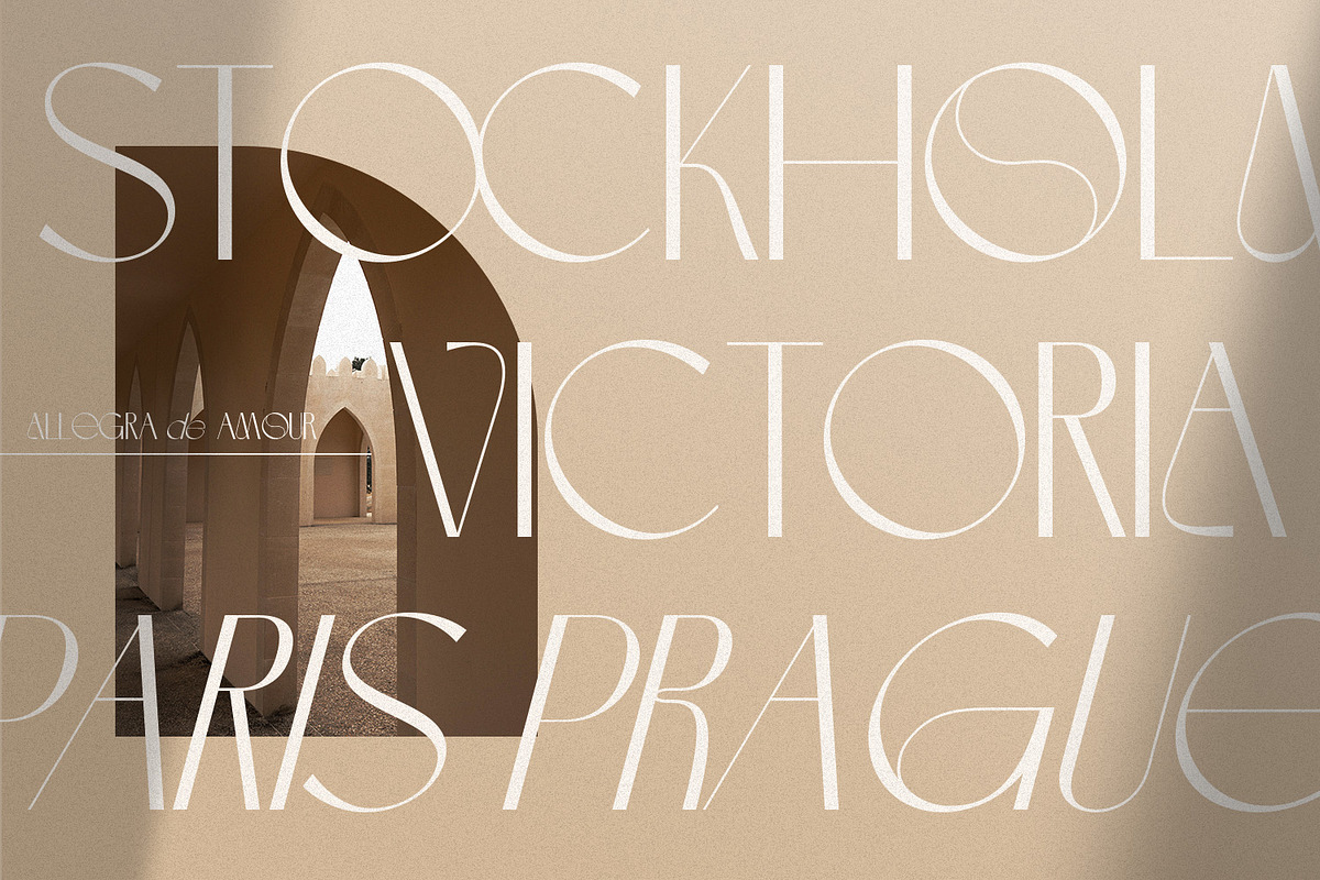 Allegra de Amour - Display, a Sans Serif Font by Typetemp Studio (Photo 2 of 22)