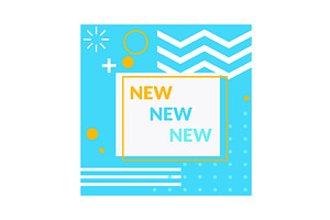Trendy Abstract Geometric Vector, an Illustration by the8monkey