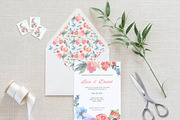 Floral Watercolor Wedding Suite, an Invitation Template by Love Design (Thumbnail 8 of 11)