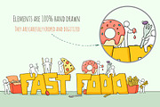 Fast Food with little People, a Food Illustration by Sapunkele (Thumbnail 2 of 3)