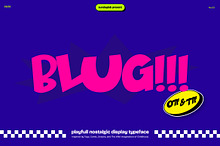 Blug Display Typeface