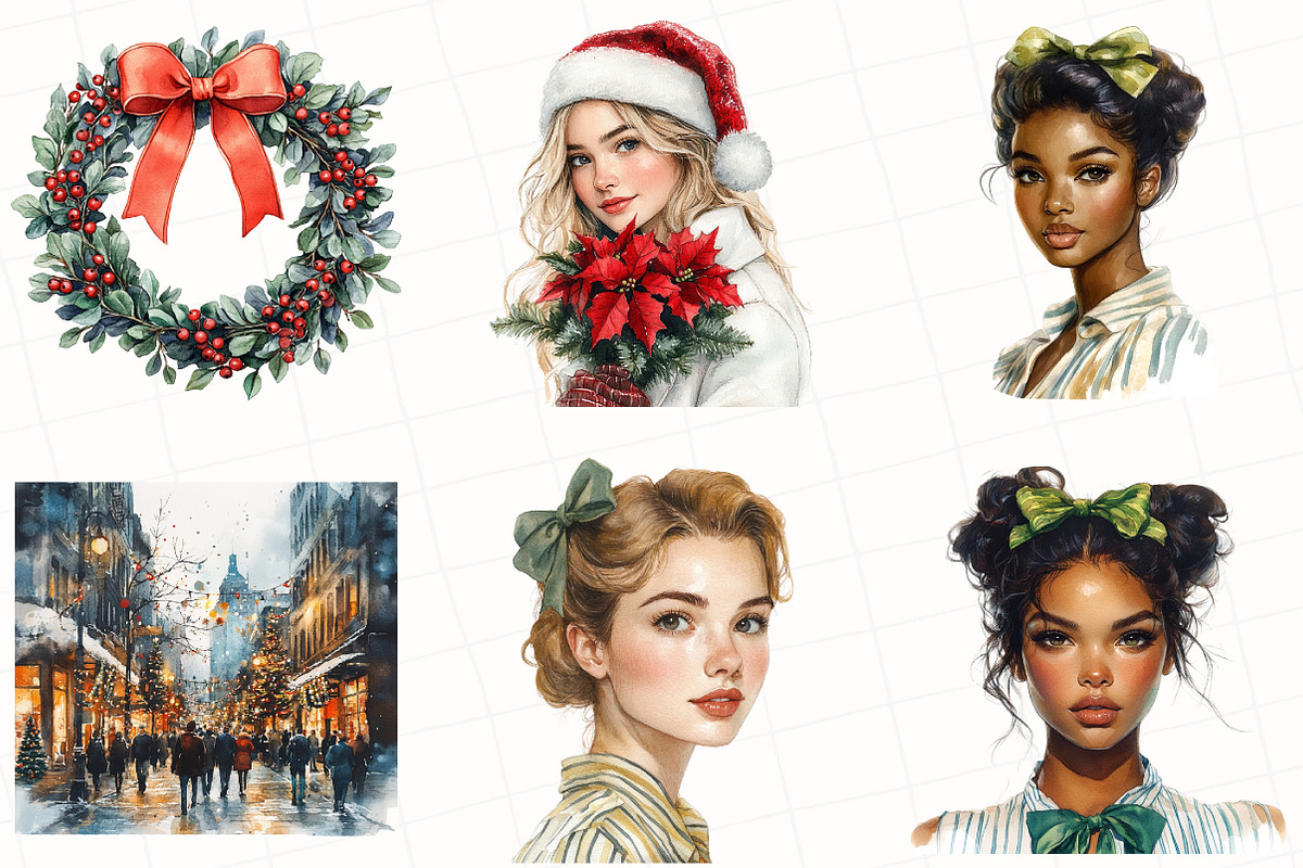 Cozy Winter Christmas Clipart, an Illustration by OK Design (Photo 4 of 5)