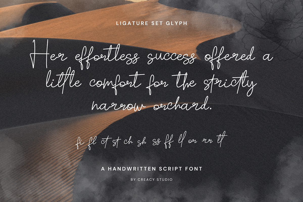 Tranquil Dream – Soothing Script, a Script Font by Creacy Studio (Photo 4 of 11)