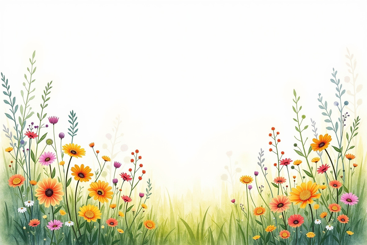 Summer Field Flower Lower Border, an Illustration by BIPLOB EXPERT (Photo 14 of 14)