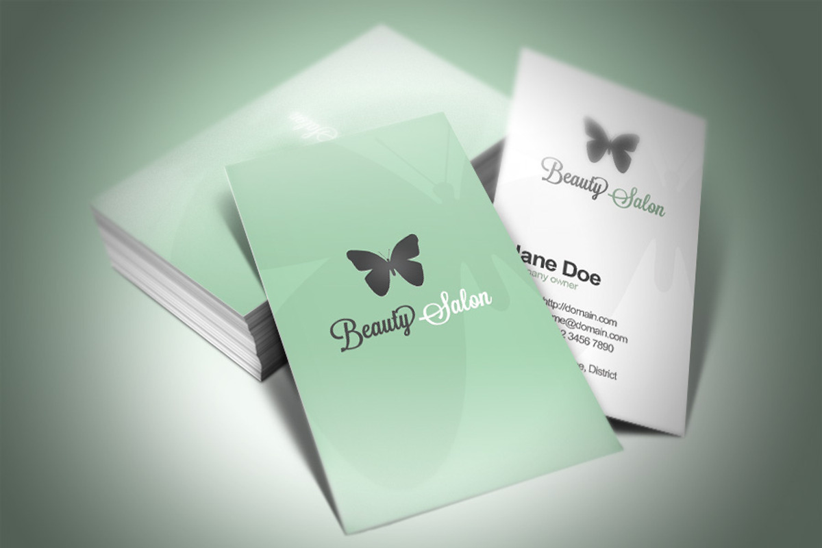 Beauty Salon Business Card, a Business Card Template by Rafael Oliveira (Photo 4 of 4)