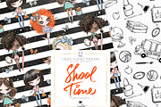 Back to School Seamless Patterns, a Pattern Graphic by KaramfilaS (Thumbnail 7 of 8)