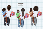 Best Mom clipart Mother daughter, an Illustration by Illustrator Space (Thumbnail 6 of 9)