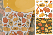Halloween Seamless Patterns, a Seasonal Illustration by Mari_Caliart (Thumbnail 10 of 15)