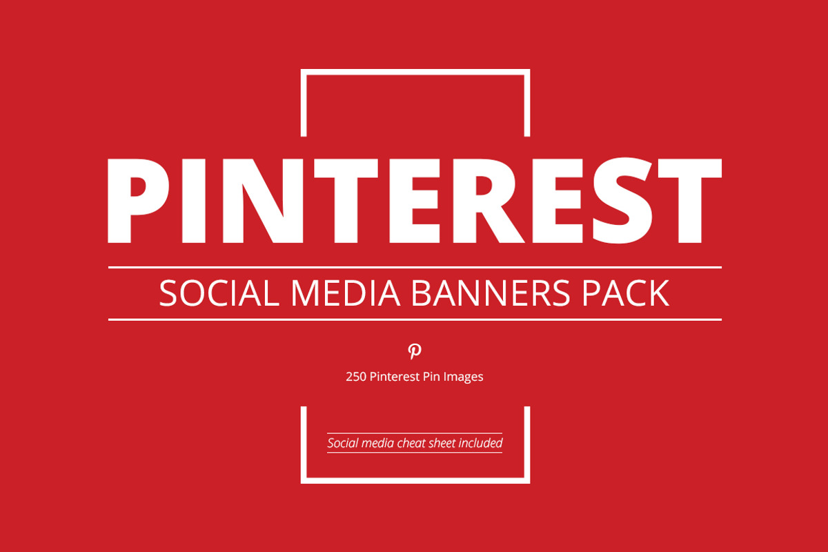 Pinterest Social Media Pack, a Social Media Template by Web Donut (Photo 1 of 6)