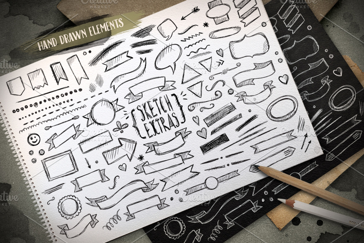 Sketchpen Typeface + Extras preview 3
