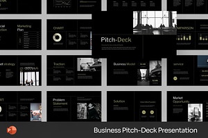 Business Pitch-Deck Powerpoint, a Presentation Template by Fit-tee