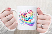 Kawaii Butterfly Clipart Bundle, an Illustration by Sublimation Artist (Thumbnail 5 of 6)