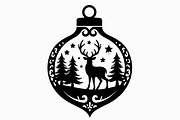 Christmas Ornament Laser Cut Design, a Graphic by balal (Thumbnail 10 of 16)