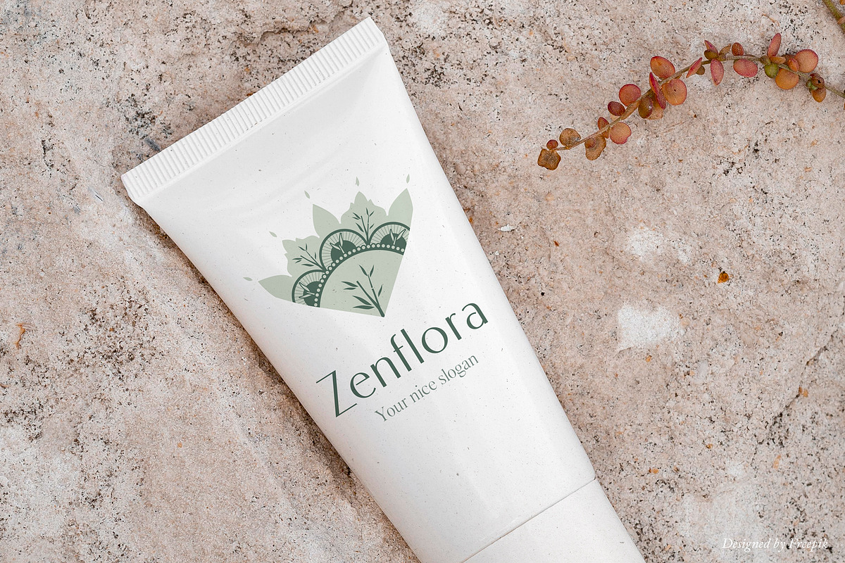 Elegant Floral Zen Logo - Canva & AI preview 3