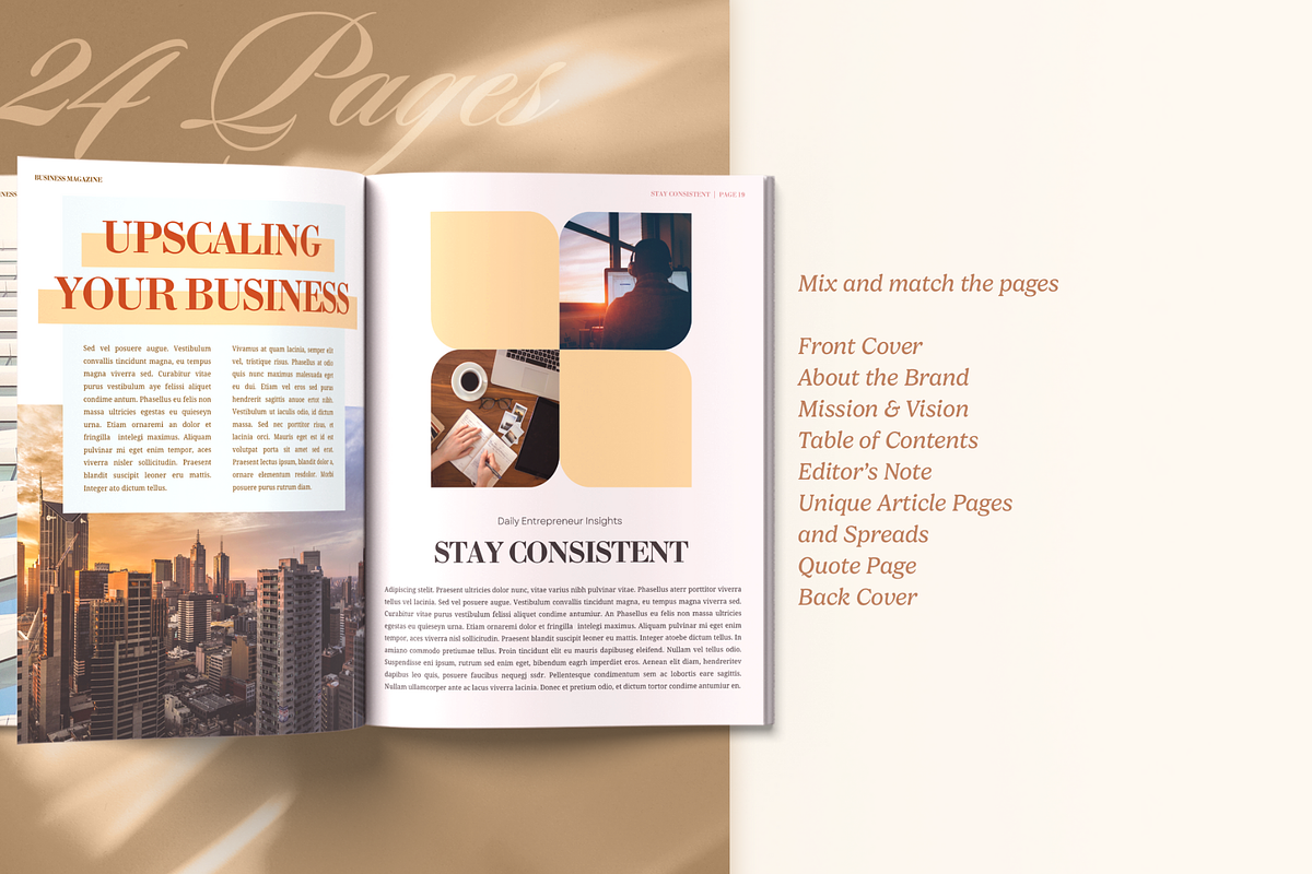 Bundle of Two Business Magazines, a Magazine Template by Creatif Foundry (Photo 5 of 10)