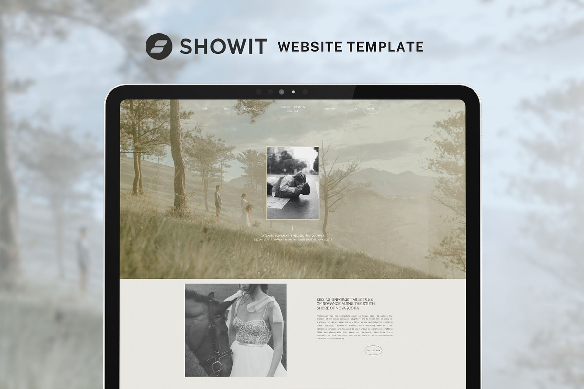 Showit Website Template | Lainey, a Websites & App Template by Hey Ambr Creative (Photo 1 of 6)