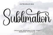 Sublimation | Script Font, a Handwritten Font by Scratchones (Thumbnail 1 of 9)
