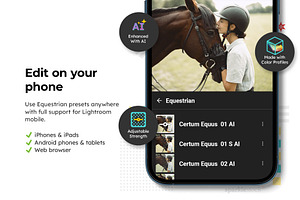 20 Equestrian Lightroom Presets LUTs