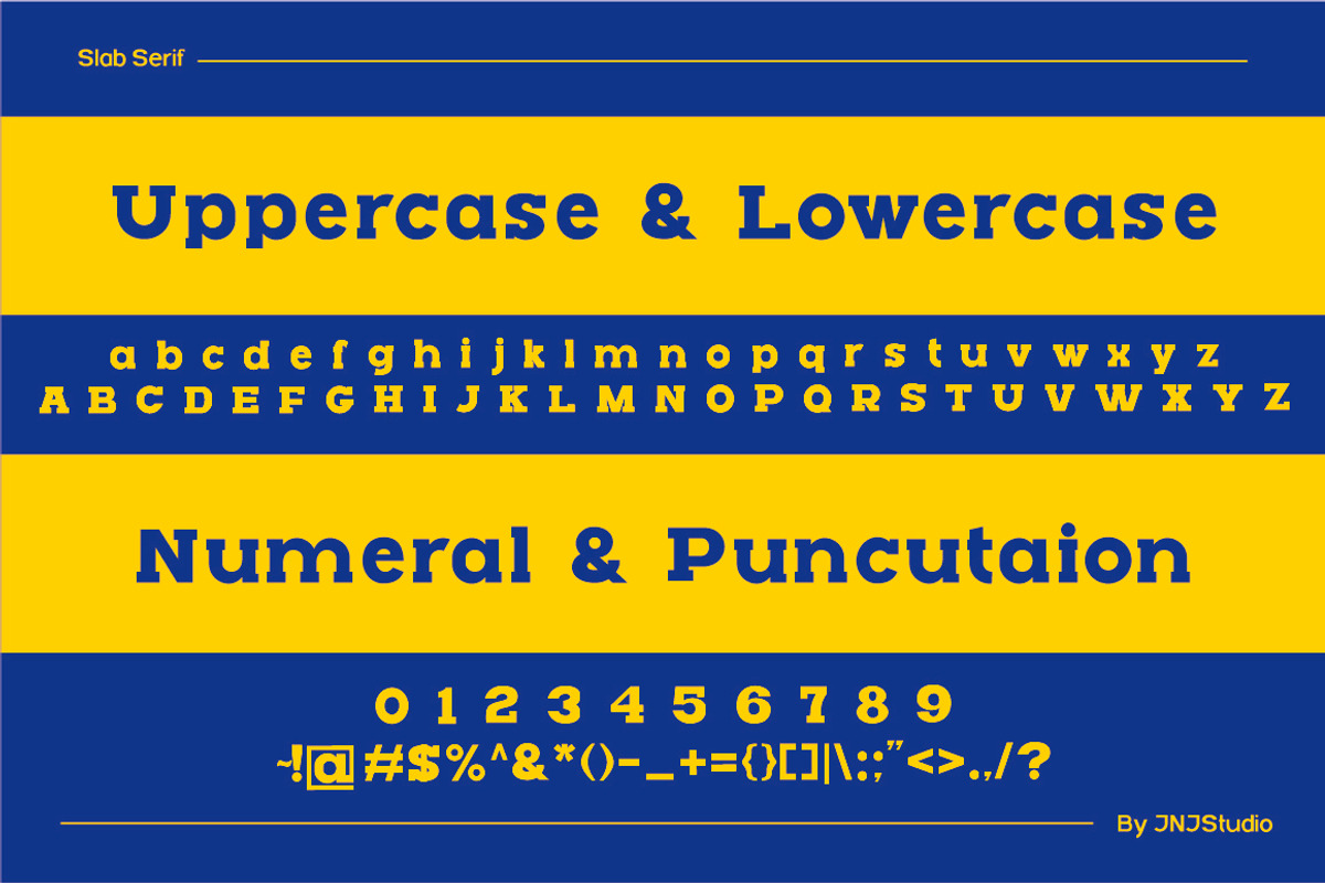 Rush Slab Serif, a Slab Serif Font by JNJ Studio (Photo 7 of 9)