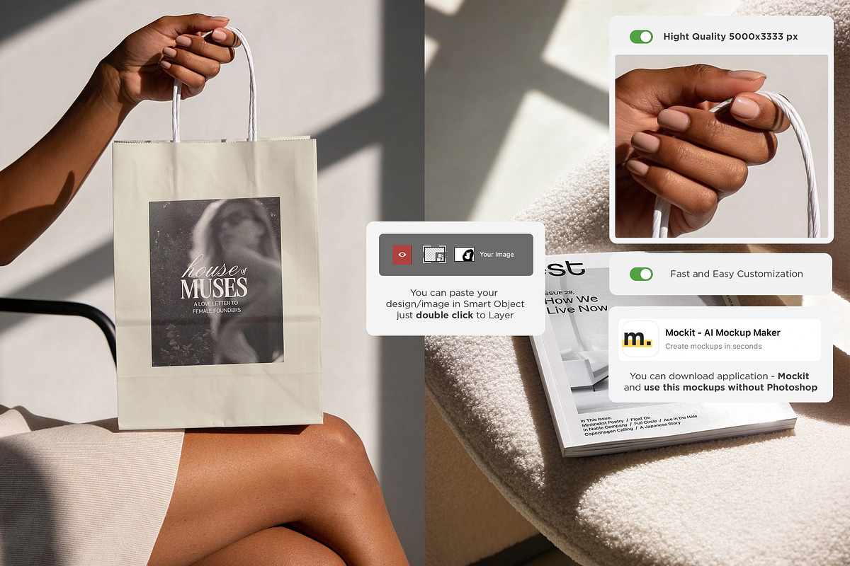 Creamy Branding Mockups Pack, a Product Mockup by Dikarte.Store (Photo 2 of 9)