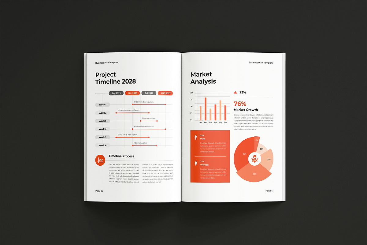 Business Proposal Brochure Template, a Brochure Template by Spark_Creative (Photo 9 of 15)