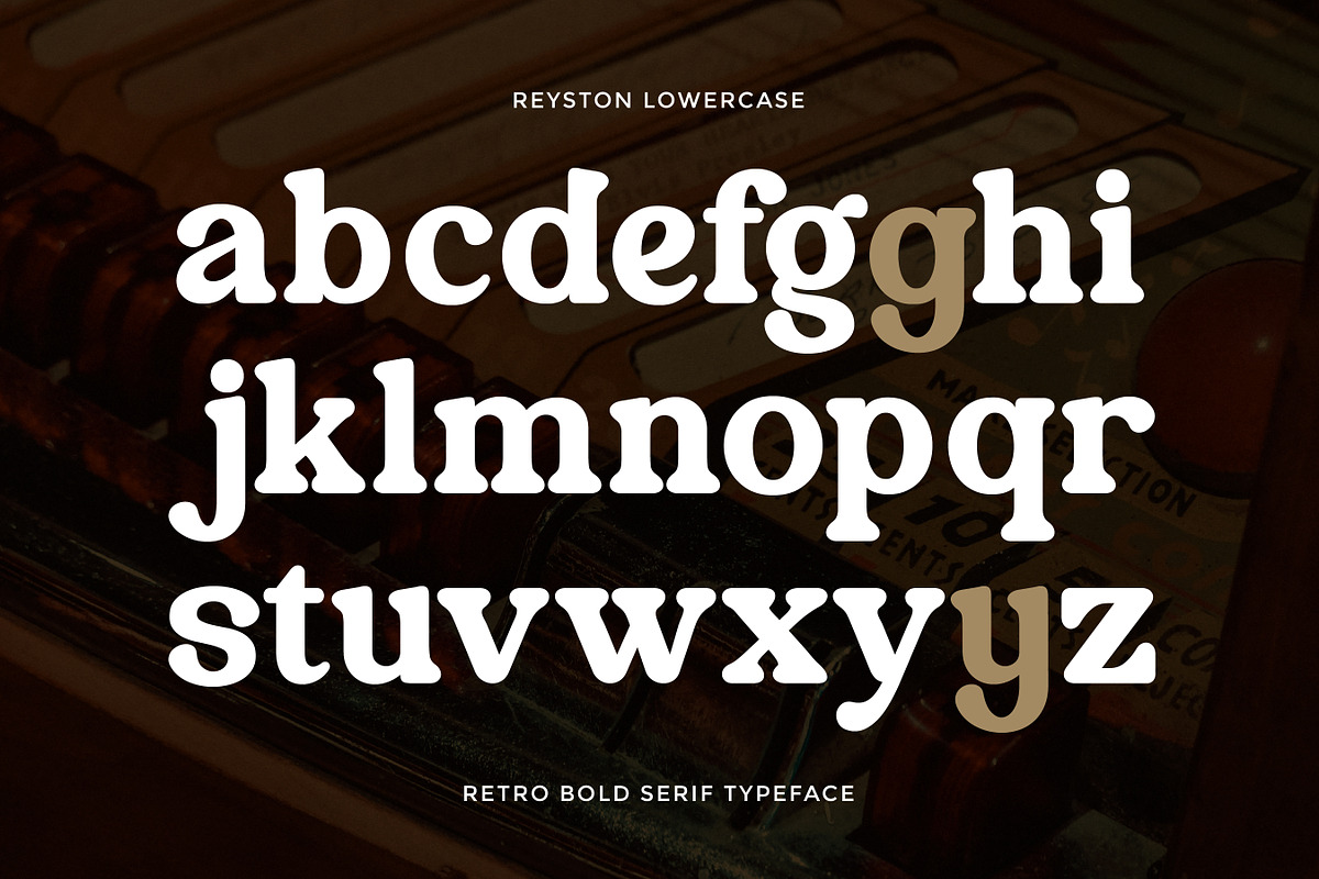 Reyston - Bold Retro Serif Font, a Serif Font by Flawless And Co (Photo 8 of 10)
