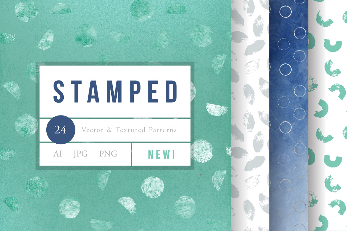 Stamped Textured Patterns, a Pattern Graphic by Anugraha Design