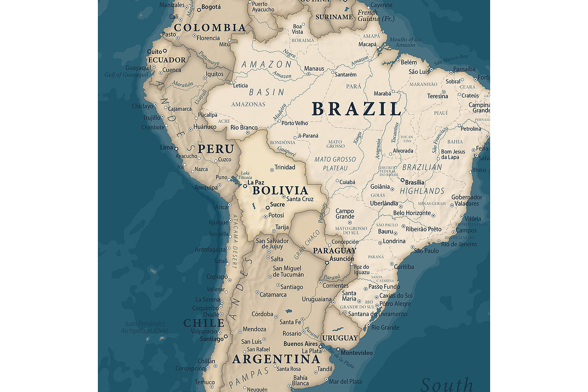 Vector World Map - Large&Detailed, a Graphic by PorcuPen Works (Photo 5 of 6)