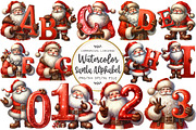 Christmas Santa Alphabet Clipart, an Illustration by OK Design (Thumbnail 1 of 5)